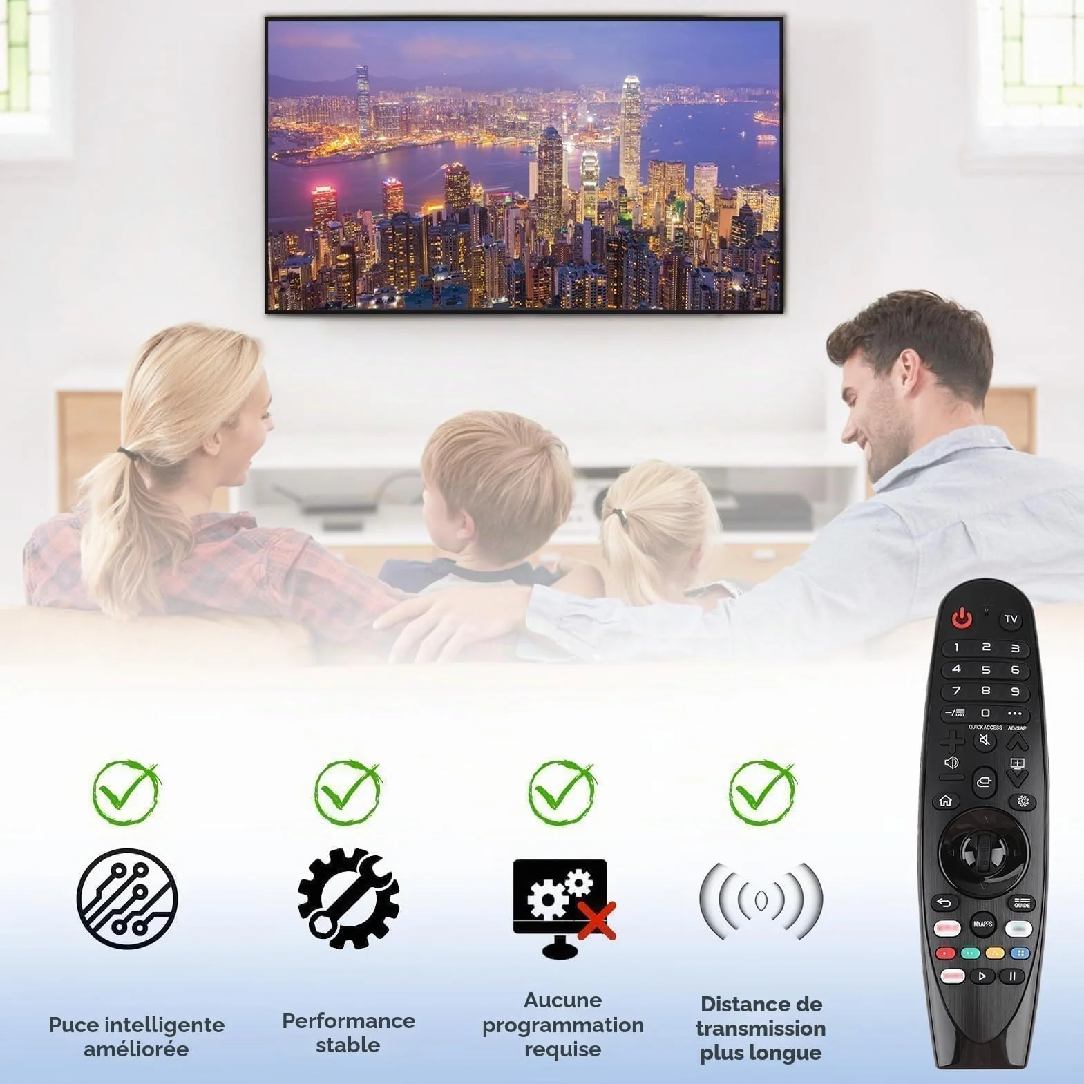 Télécommande Universelle Compatible LG Smart TV Magic Remote AN-MR20GA HD LCD LED HDTV UHD OLED 3D 4K