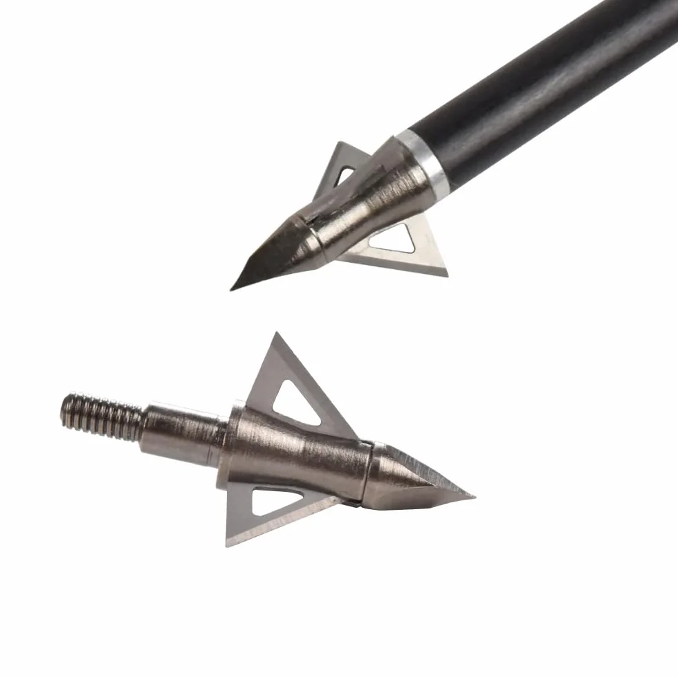 Têtes de Chasse 100 125 Grains à Visser pour Arbalète Arc Classique