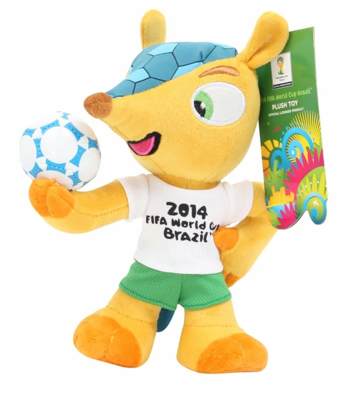 Mascotte en peluche Fuleco Coupe du monde 2014 Brésil 22 cm