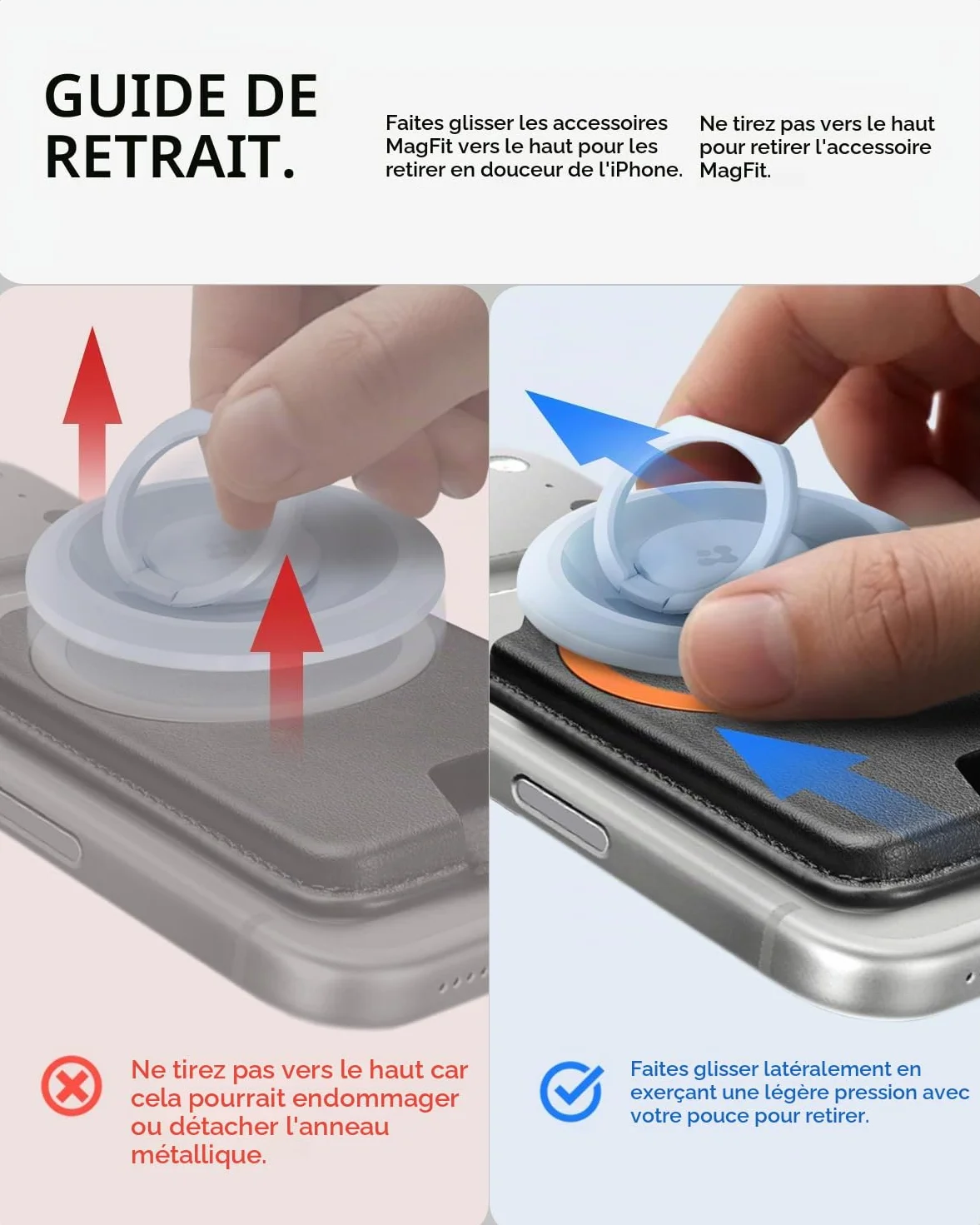 Spigen TinTap MagFit+ Porte-Cartes Magnétique Compatible iPhone 17/16/15/14/13/12 Magsafe Wallet