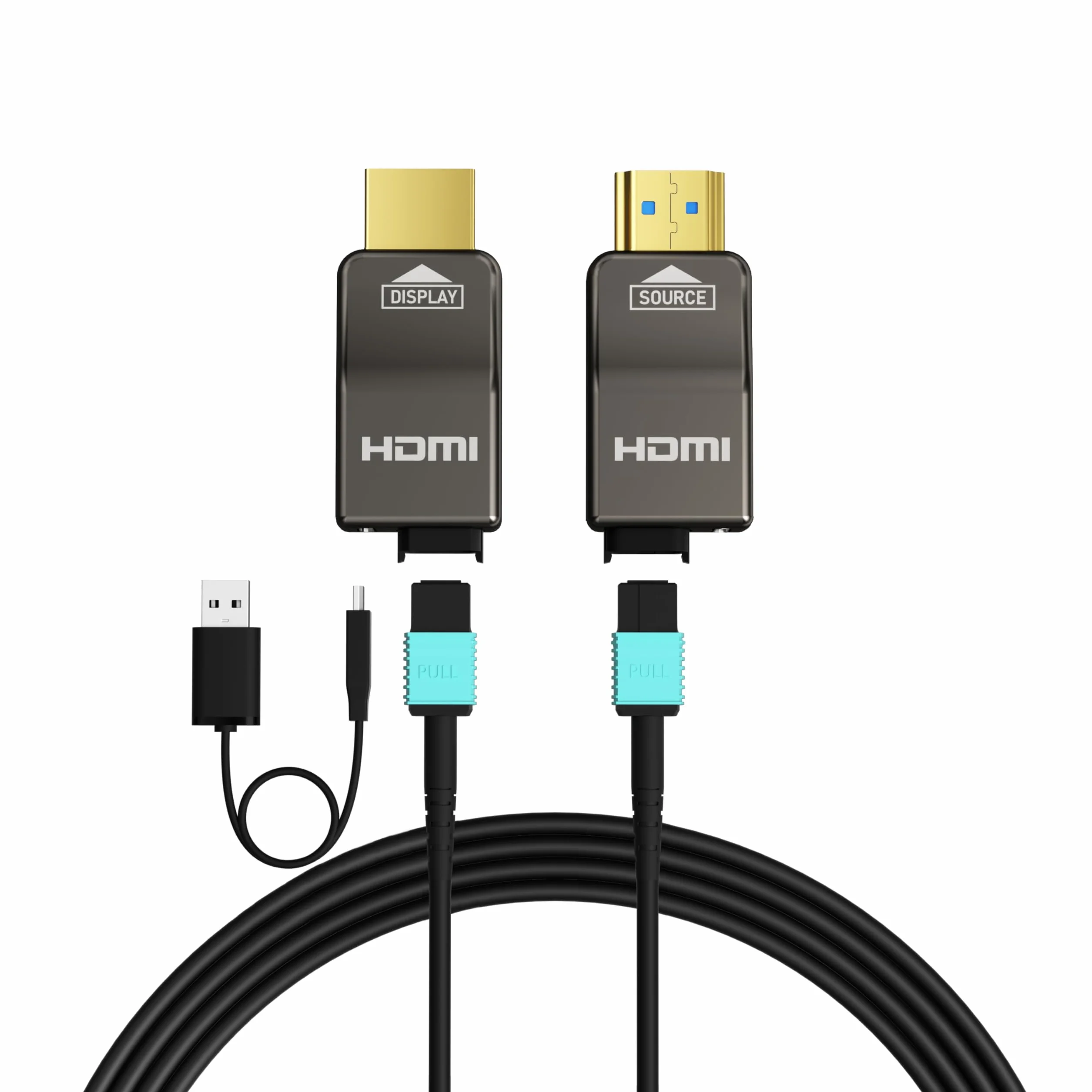 RUIPRO Câble HDMI 8K 10M Détachable en Fibre Optique Pure, Armé en Acier Inoxydable, HDMI 2.1 Ultra Haute Vitesse 48Gbps, 8K@60Hz 4K@120Hz, HDR, eARC, Compatible avec PS5, Xbox, TV, Projecteur