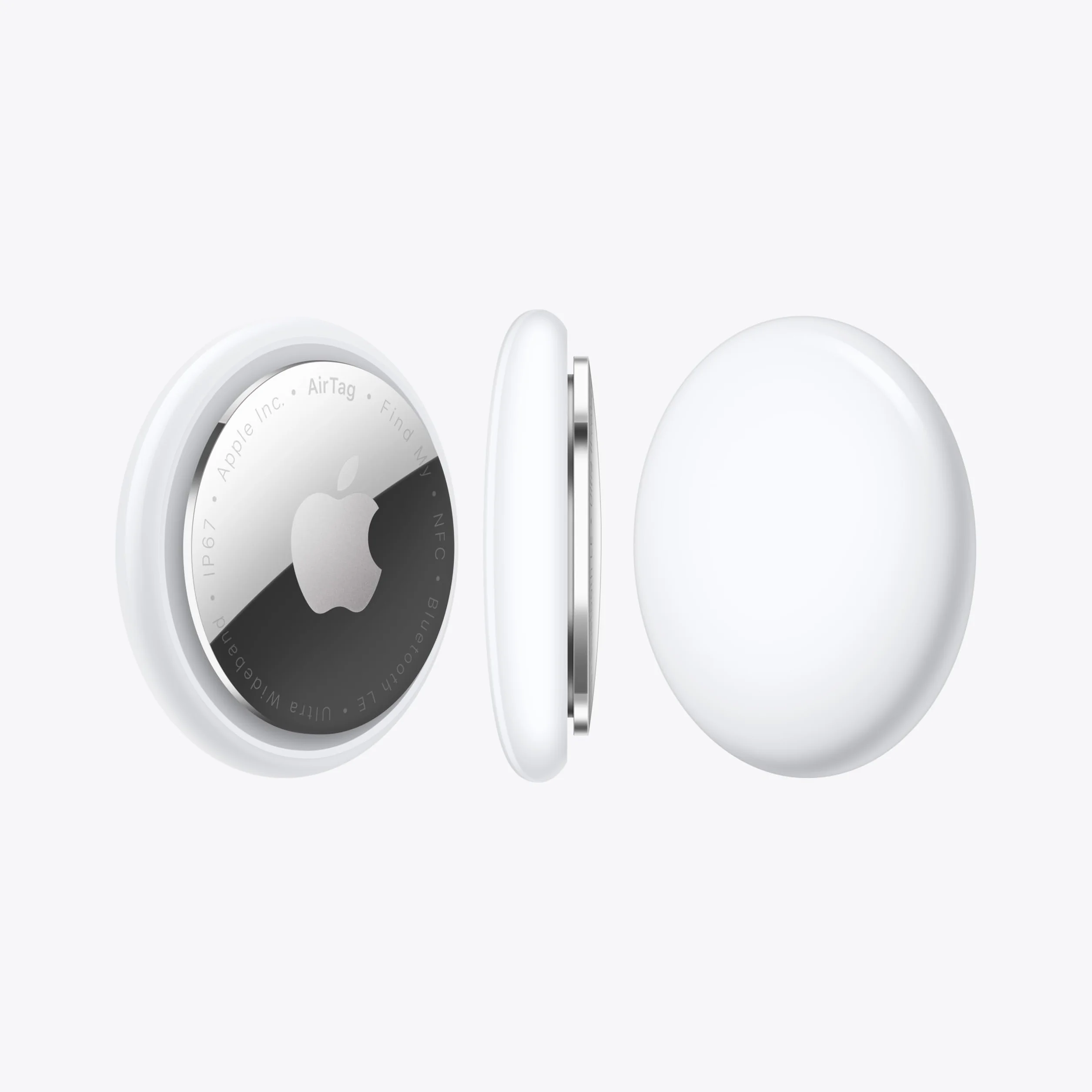 Apple AirTag (1ᵉ génération). Repérer Votre Trousseau de clés, Porte-Feuille, Valise, Sac. Résistant à l'eau. Batterie remplaçable. Compatible avec iPhone ou iPad.