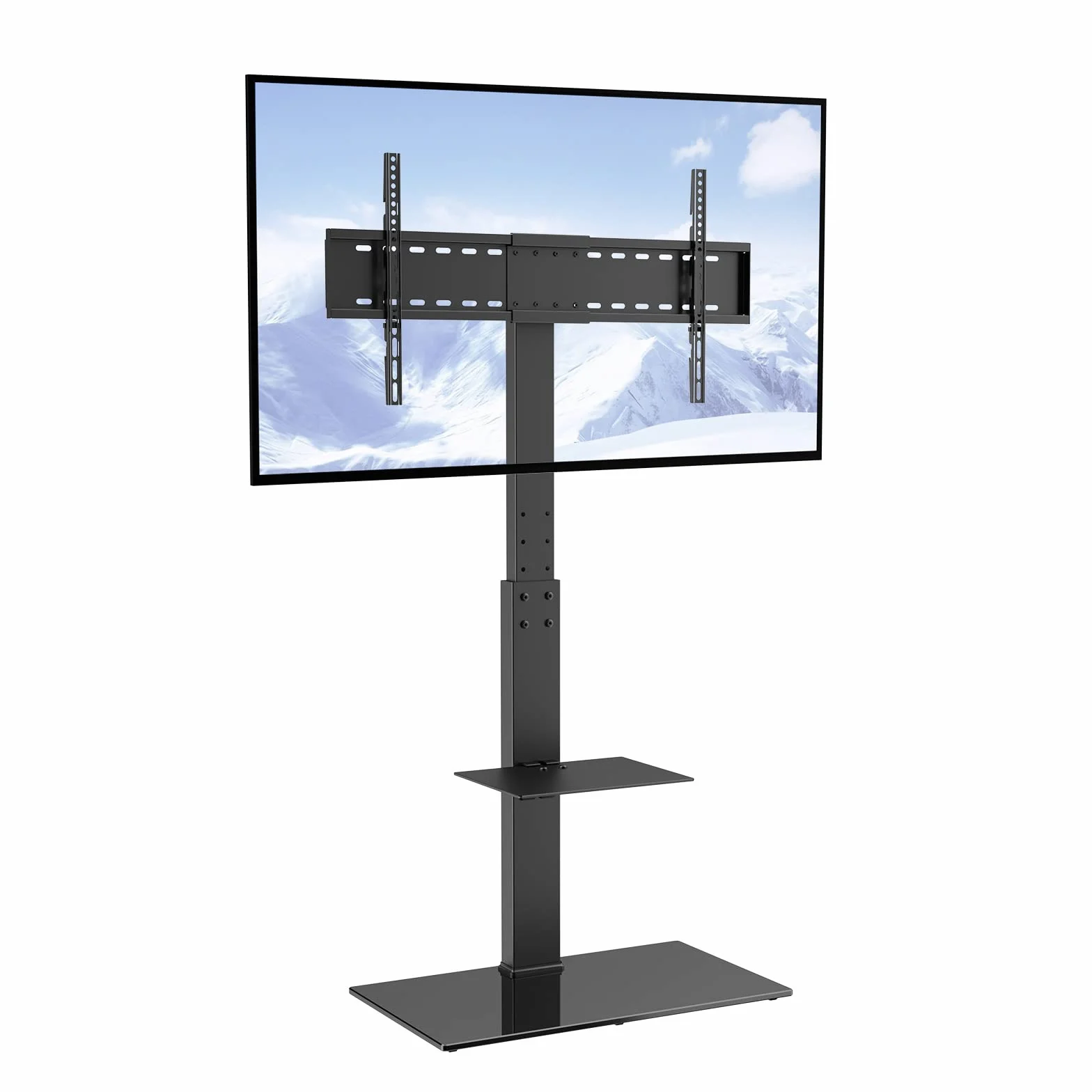 VEVOR Support TV Pivotant 81,3-216 cm, Pied Réglable en Hauteur, Charge 45 kg, VESA 400x800 mm