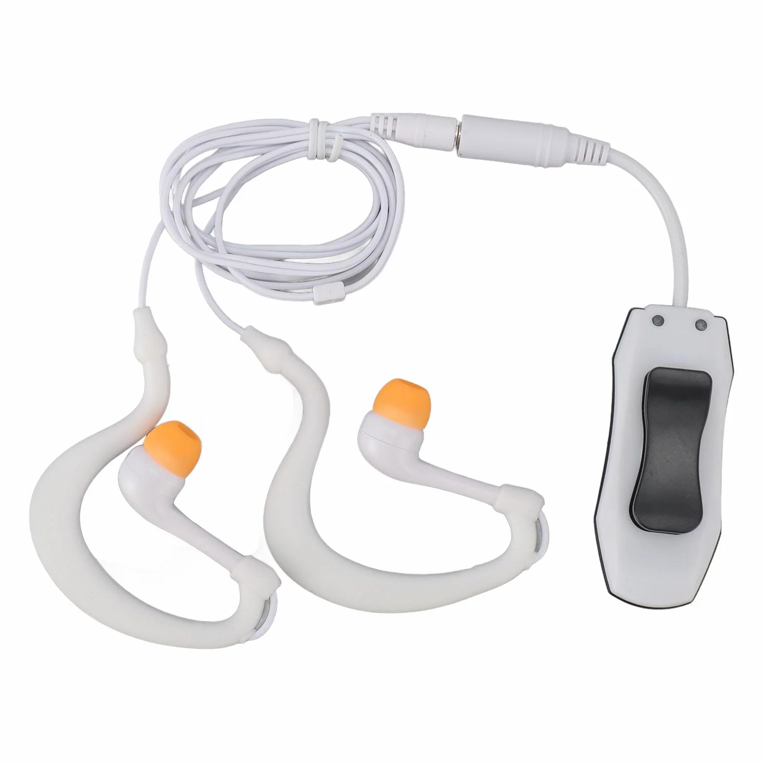Zunate Écouteurs Lecteur MP3 sous-Marin étanche 8 Heures de Lecture Blanc
