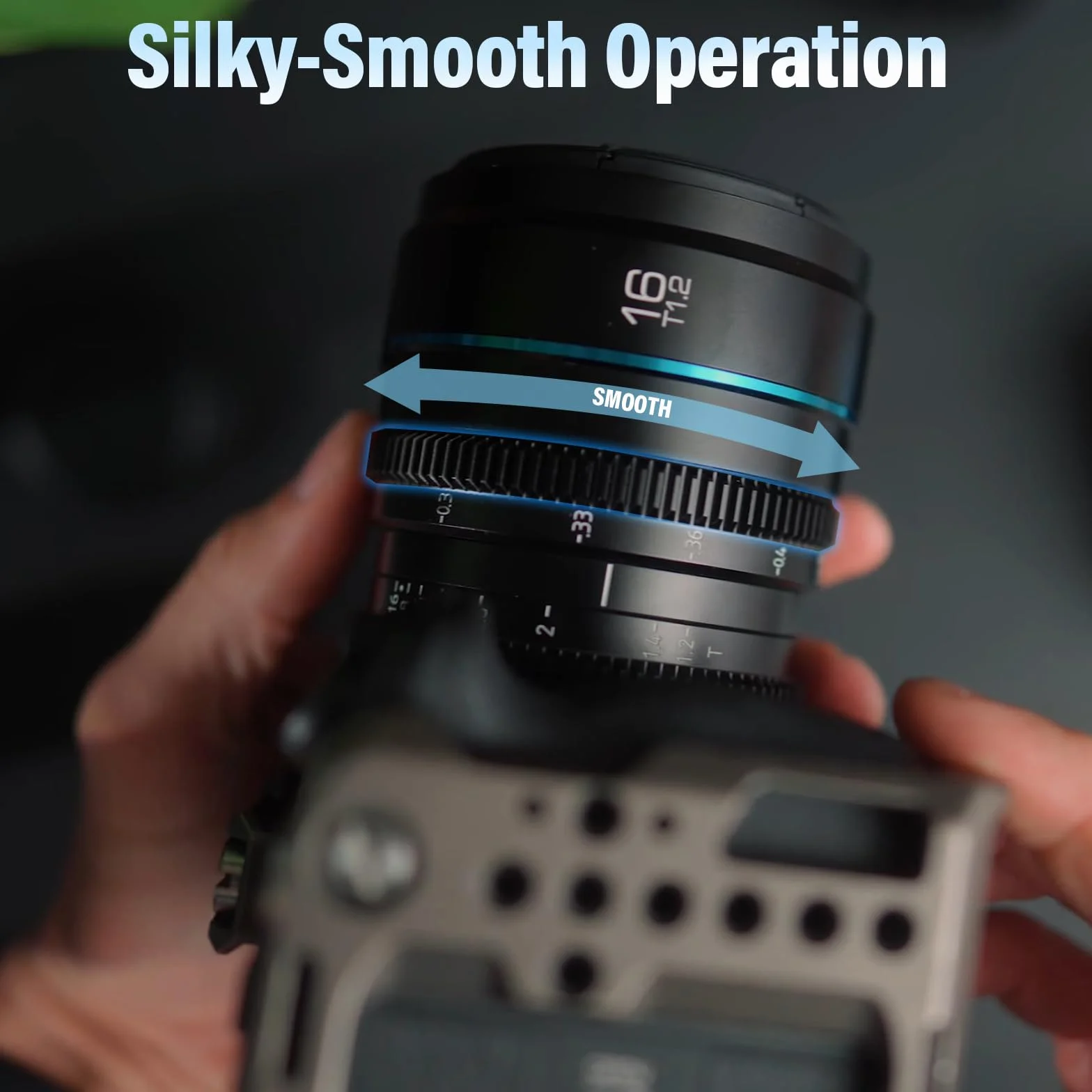 SIRUI Night Walker 16mm T1.2 S35 Objectif Cinéma MF Grand-Angle, Monture E, Noir