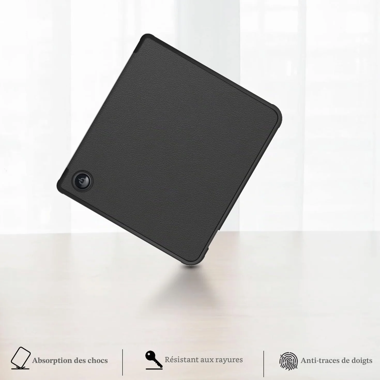 Étui Housse Coque pour Kobo Libra Colour (2024) / Kobo Libra 2 (2021) 7" eReader, Case avec Fonction de Veille/réveil Automatique et Fermeture magnétique,Noir