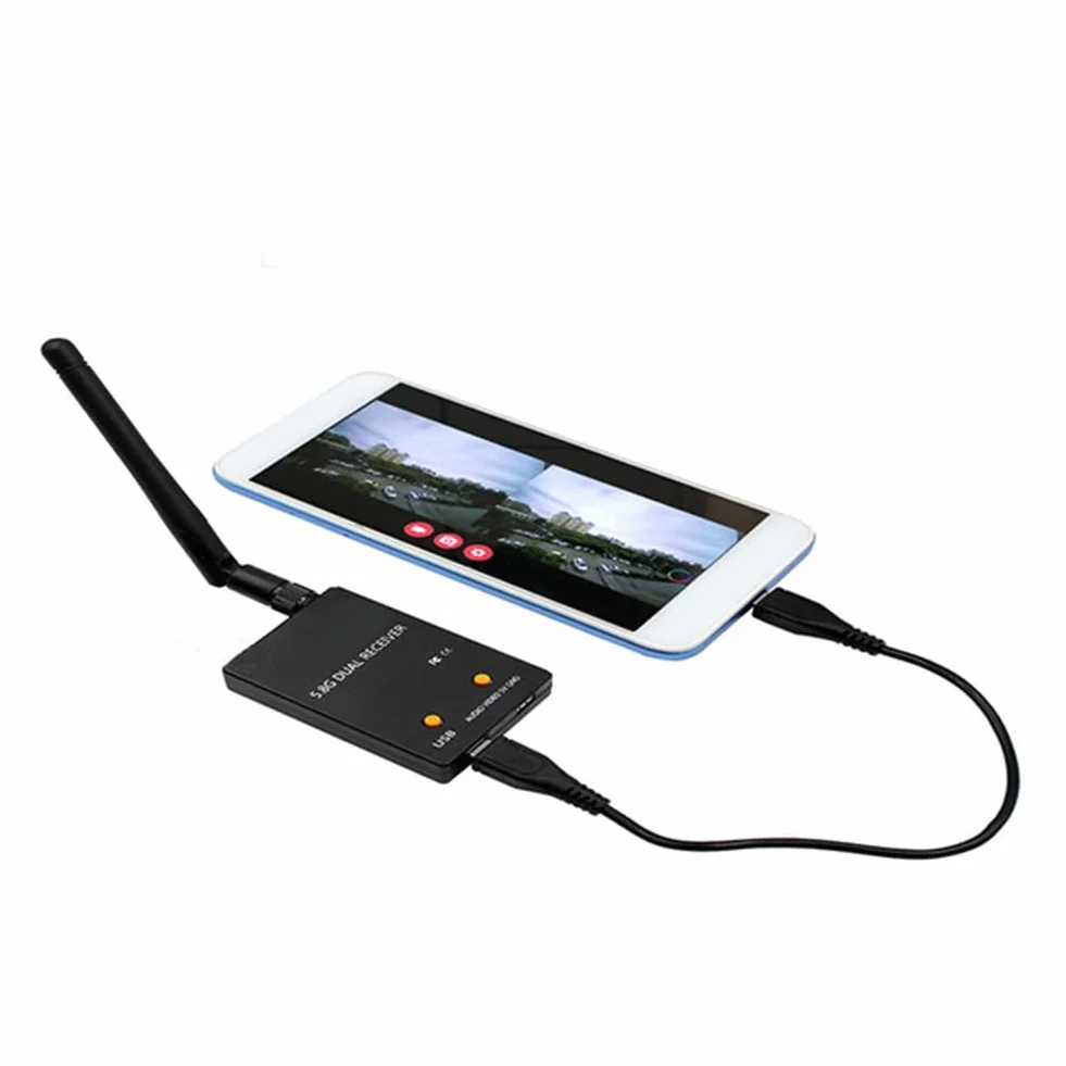 RéCepteur Audio FPV UVC OTG 5.8G 150CH Canal pour éMetteur de Tablette de TéLéPhone Android PièCes de Drone RC