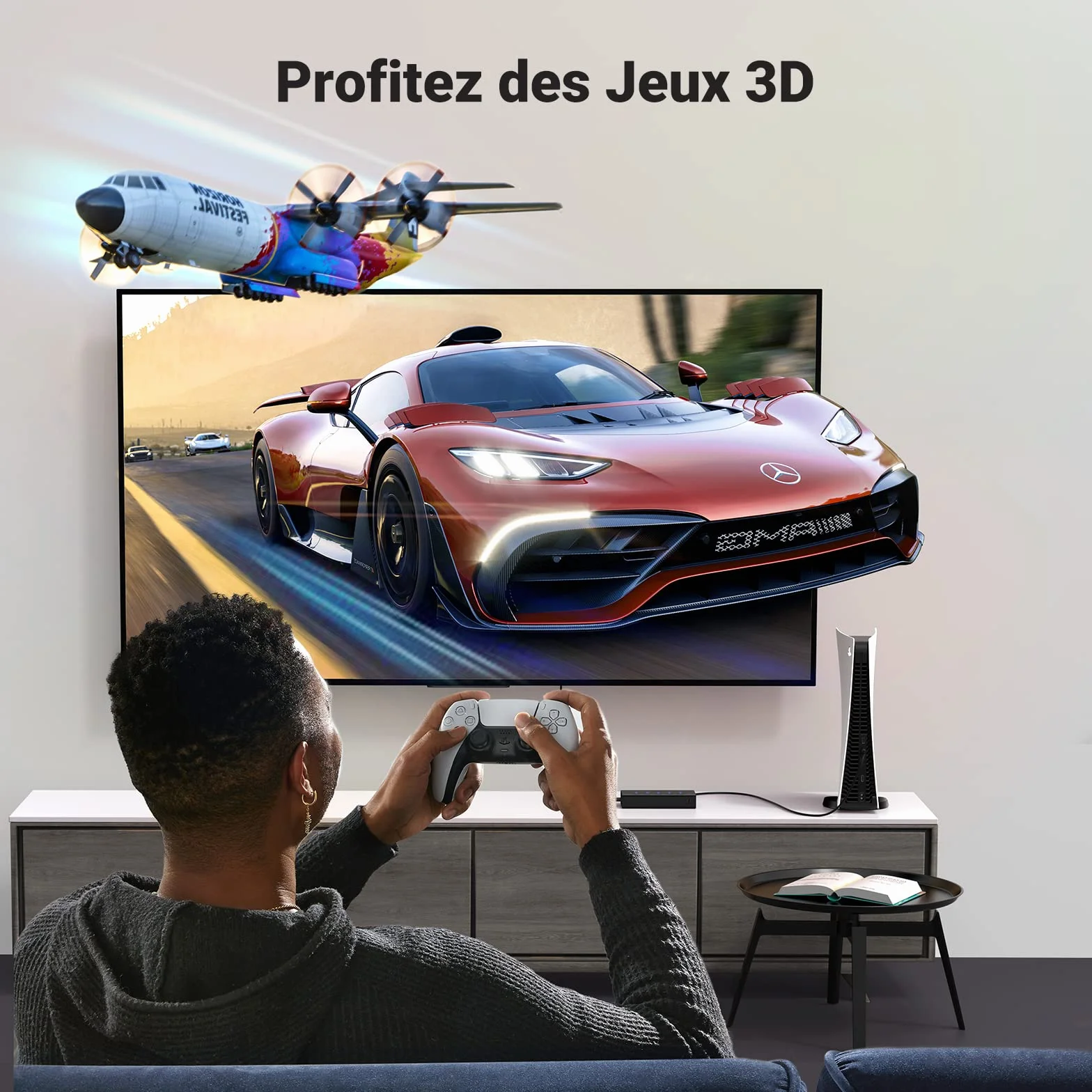 UGREEN HDMI Switch 4K 60Hz 5 Entrées 1 Sortie Commutateur HDMI 3D HDR CEC avec Télécommande IR Compatible avec PS5 PS4 Switch 2 Xbox One 360 TV Stick Box Chromecast Lecteur Blu Ray DVD Projecteur HDTV