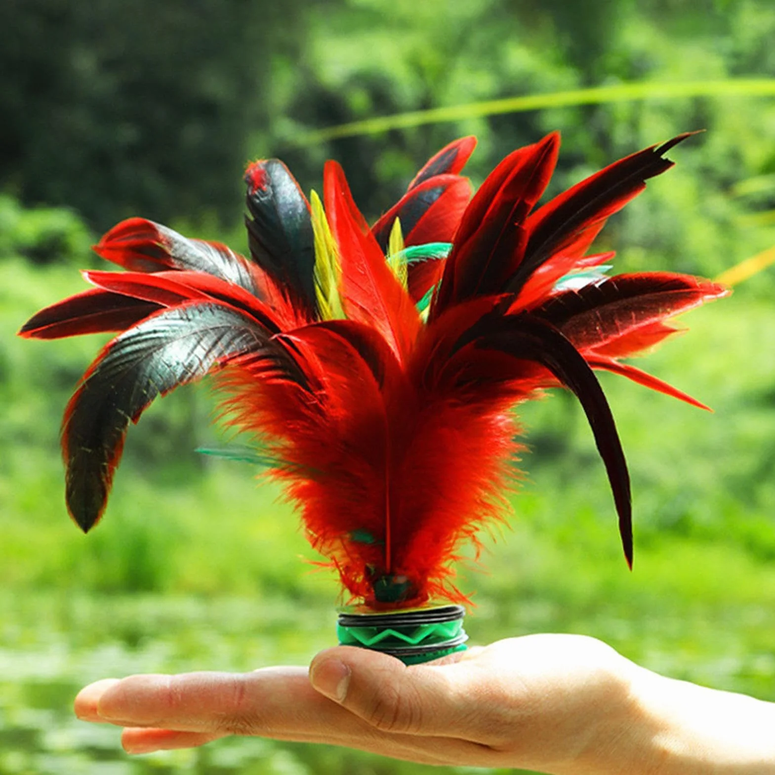 Jianzi À Plumes Colorées, Jeu De Coups De Pied Chinois pour Adultes, Sport Traditionnel en Plein Air