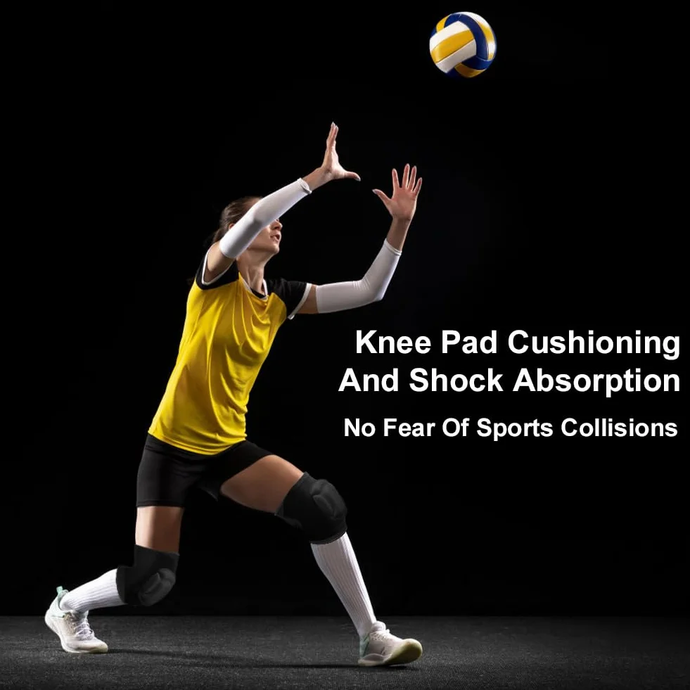 flintronic Genouillères de Protection 20 MM Épais Éponge Antidérapant pour Danse Volleyball Yoga Football Course