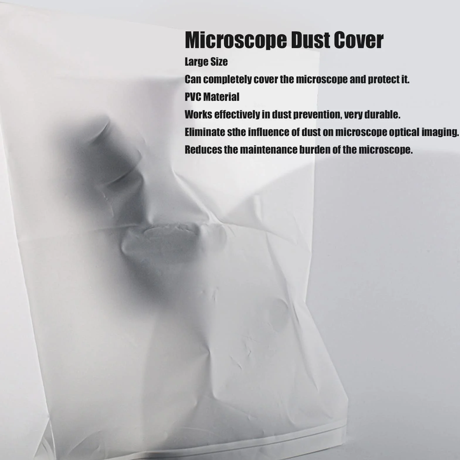 Lot de 2 housses de protection pour microscope 800 x 650 mm PVC