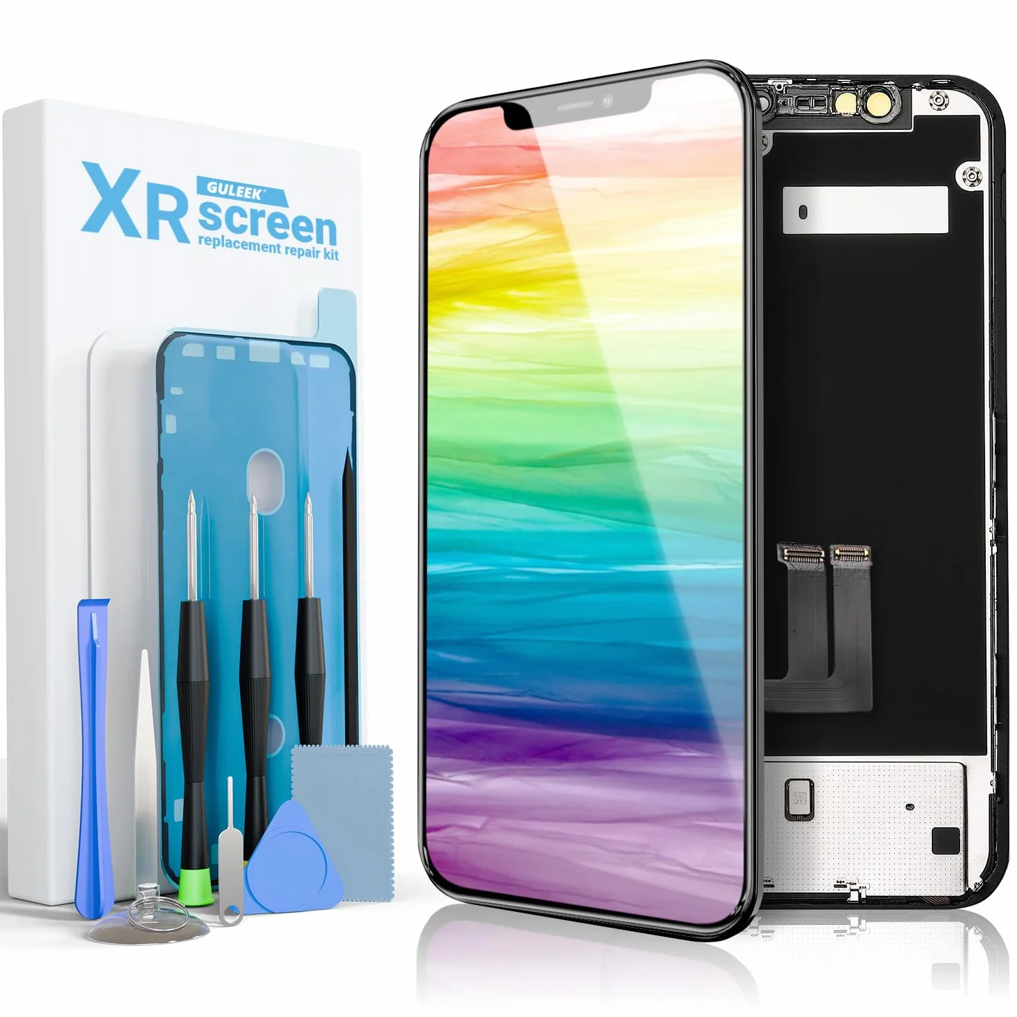 Écran FHD pour iPhone XR LCD de Remplacement 6,1 Pouces Écran Tactile avec 3D Touch Digitizer Outils de Réparation et Film Protecteur Inclus