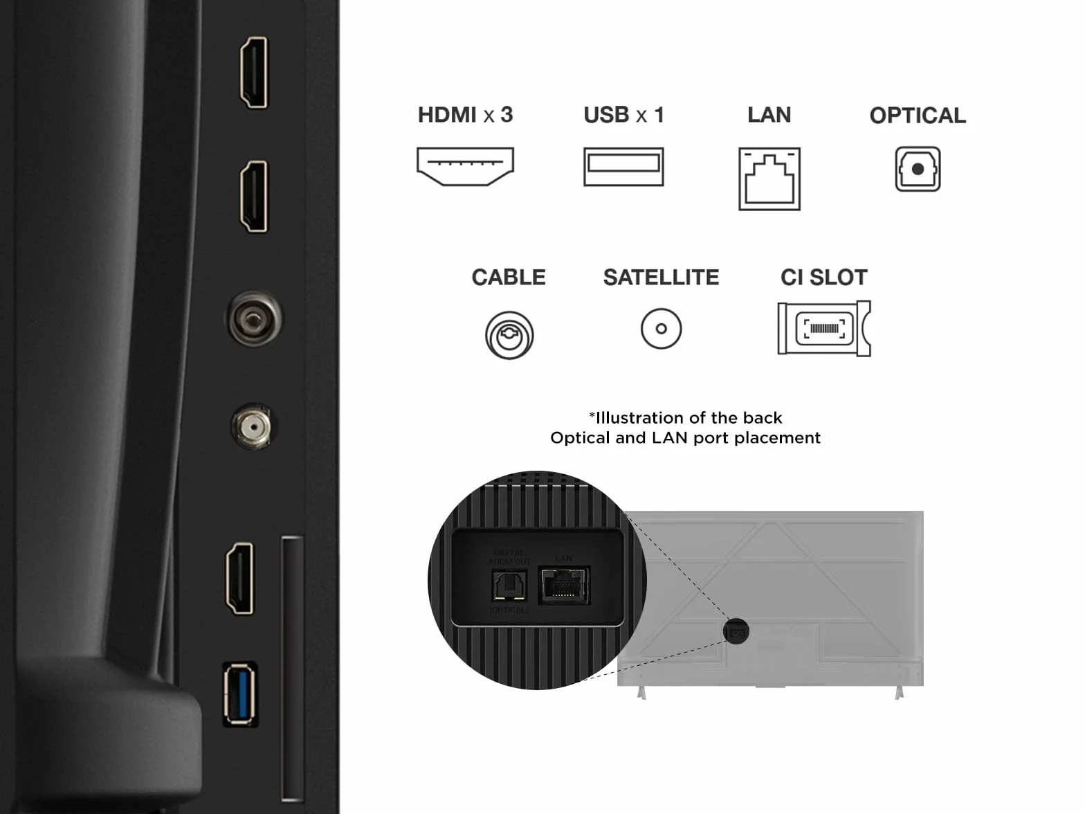 TCL 65V6C 65 Pouces Smart TV 4K HDR Direct LED Google TV Dolby Audio Motion Clarity