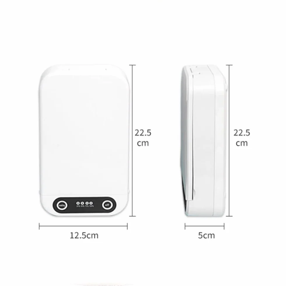 TopHomer Boîte désinfectante à lumière UV, multifonction pour téléphone portable, clés, masque, fonction d'aromathérapie, chargement USB, blanc