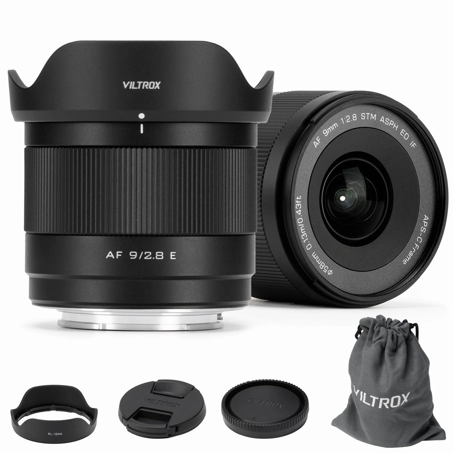VILTROX 9mm F2.8 à Monture E Objectif pour Sony E APS-C Objectif Ultra Grand Angle Autofocus pour Sony ZV-E10 ZV-E10II A6600 A6500 A6400 A6000 FX30 A7IV A7III A7RV