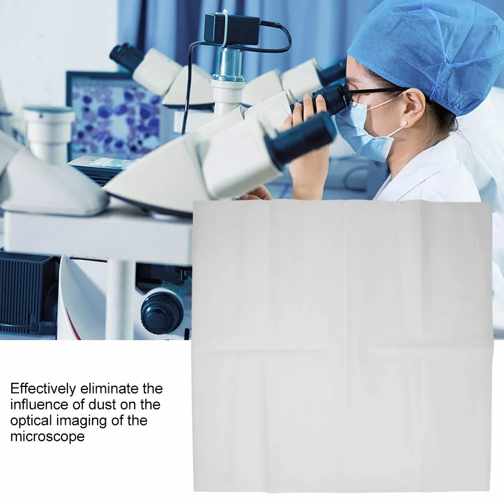 Étanche Microscope stéréoscopique 480x490mm Housse en Plastique Anti-poussière Accessoires Laboratoire