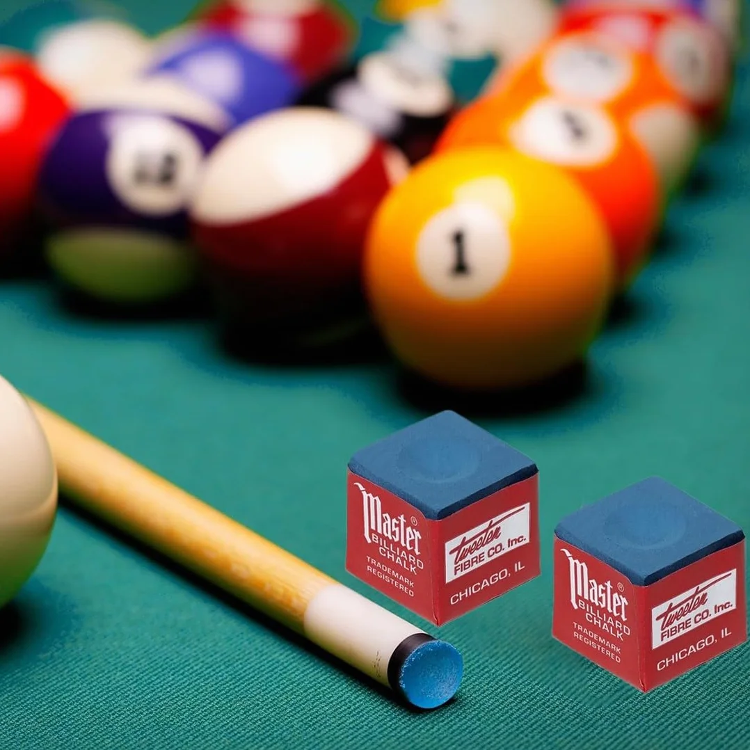 CATOR Craie Billard 6 Pièces Bleu No-Slip Adhérence Queue de Billard
