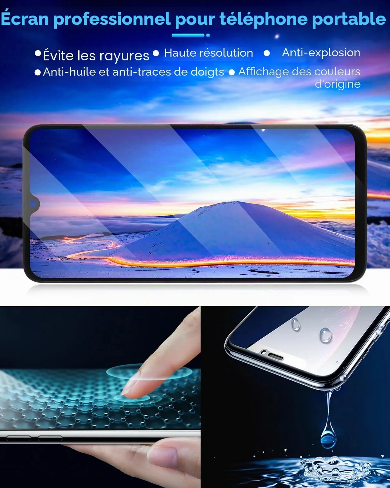 Écran LCD Samsung Galaxy A05s SM-A057G SM-A057M SM-A057F Remplacement Tactile Numériseur Noir Cadre 6,7"
