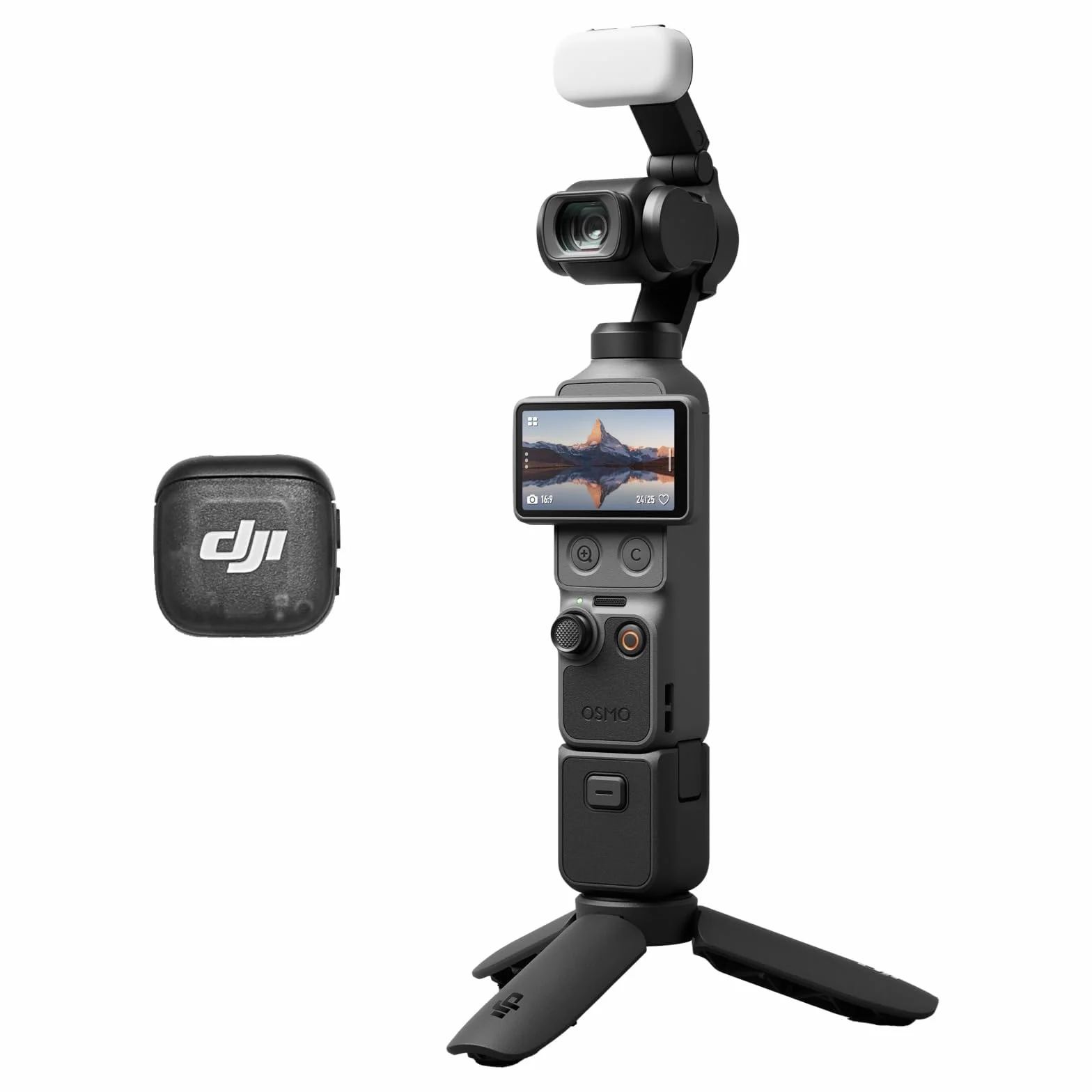 DJI Osmo Pocket 4 Creative Combo, caméra vlog de Poche avec nacelle, capteur CMOS 1 Pouce et 4K/240 IPS, stabilisation sur 3 Axes, mémoire intégrée de 107 Go