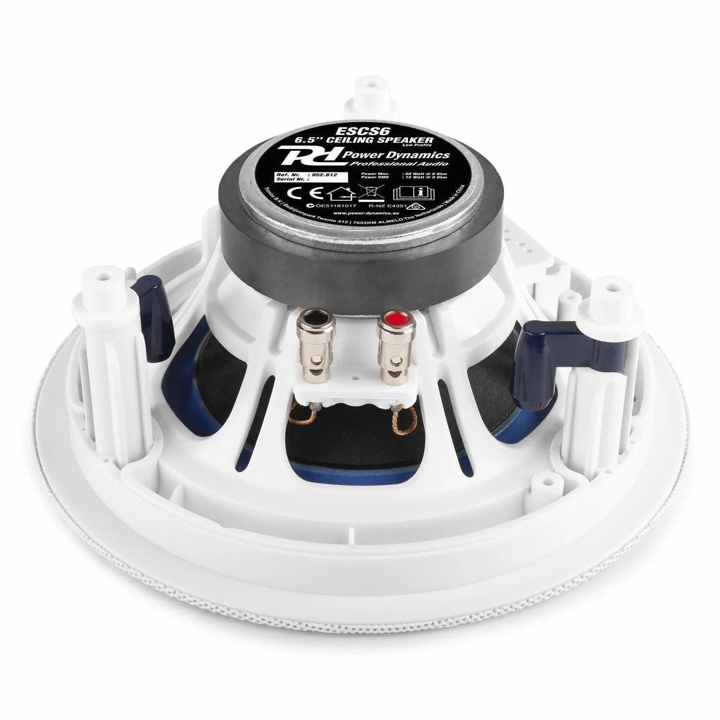 Power Dynamics ESCS6-2X Haut-Parleurs de Plafond 8 Ohms 6,50 Pouces