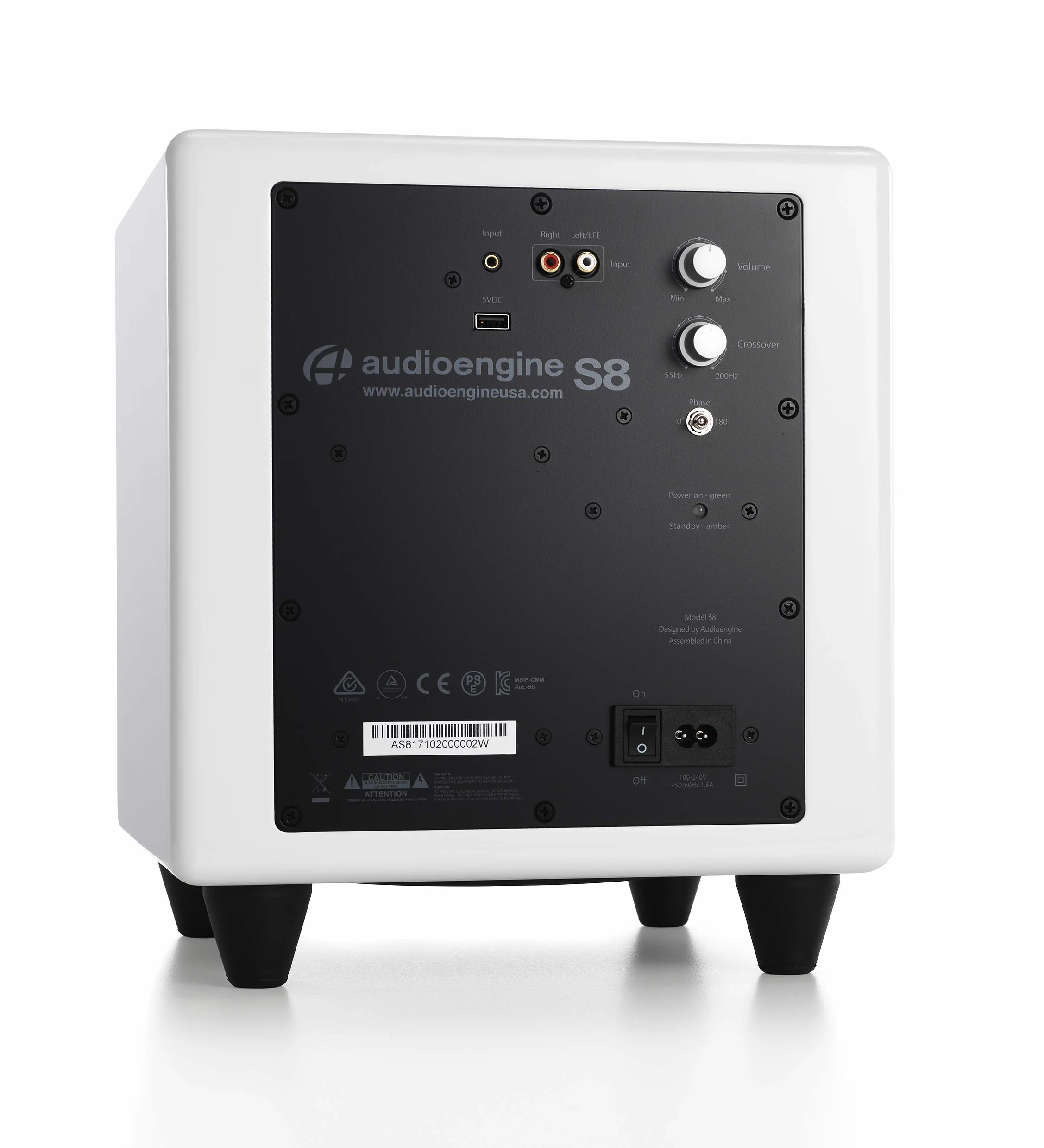 Audioengine S8 Caisson de Basses amplifié 250 W 8 Pouces