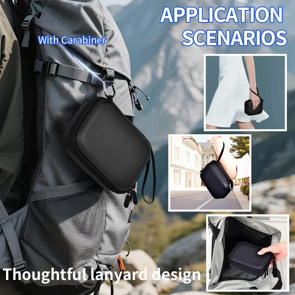 Étui EVA Durable avec Protecteur d'écran pour DJI Osmo Nano, Verre Trempé, Résistant aux Chocs