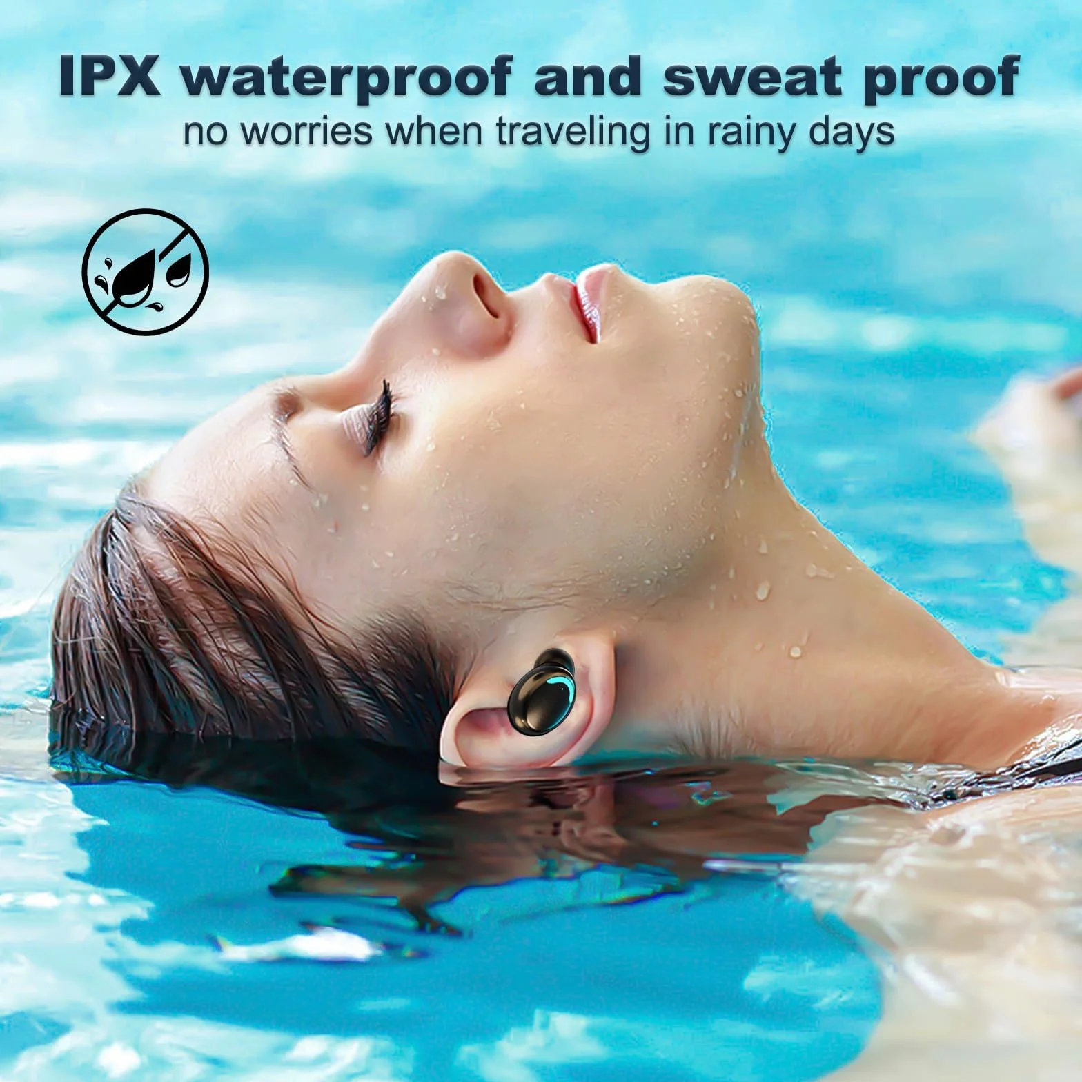 ecouteurs bluetooth sans fil - Écouteurs Bluetooth 5.1 Contrôle Tactile Ecouteur oreillette bluetooth sans Fil Ip7 Étanche Réduction De Bruit Écouteur Bluetooth Écouteurs Bluetooth avec Écran LED