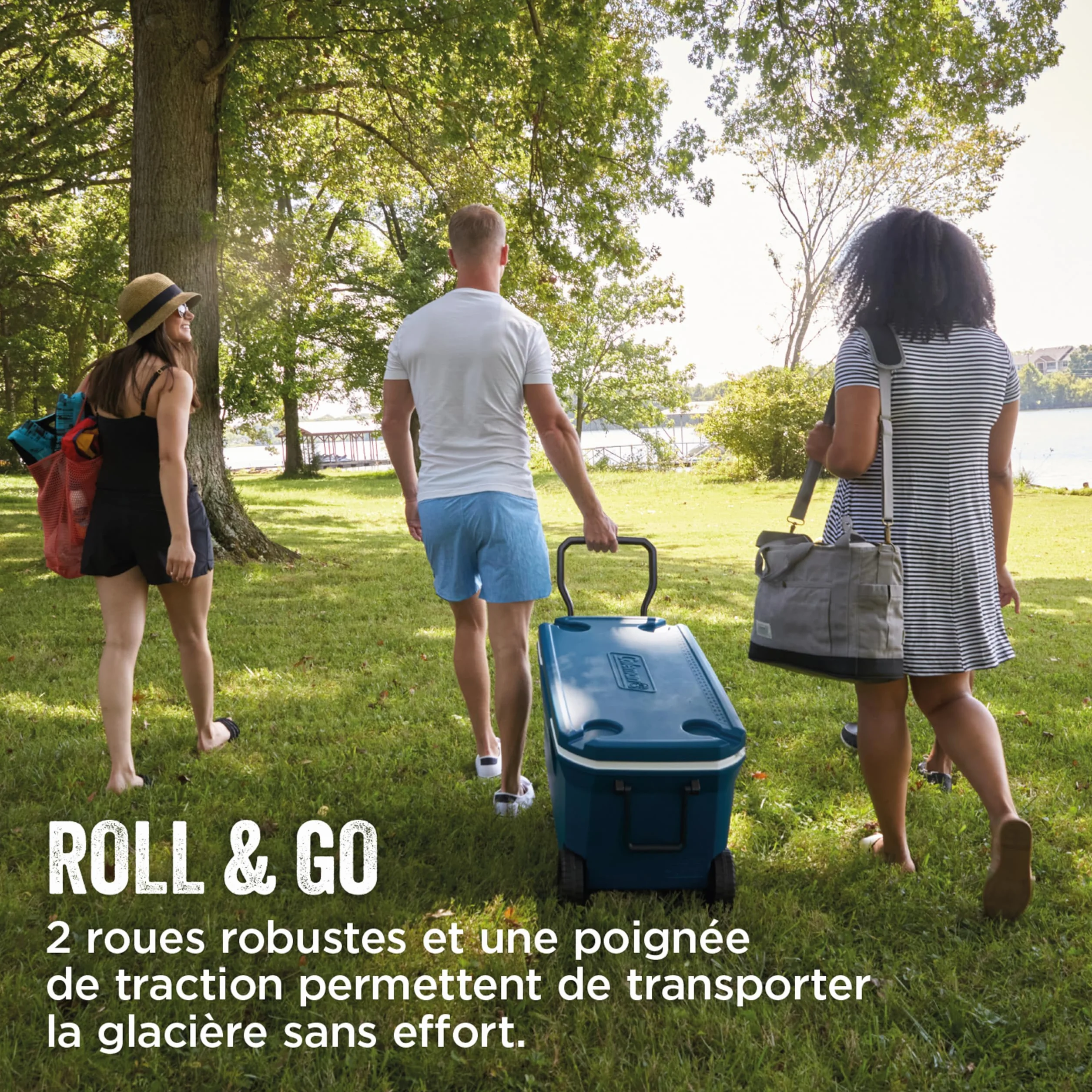 Coleman Xtreme 100QT glacière à roulettes