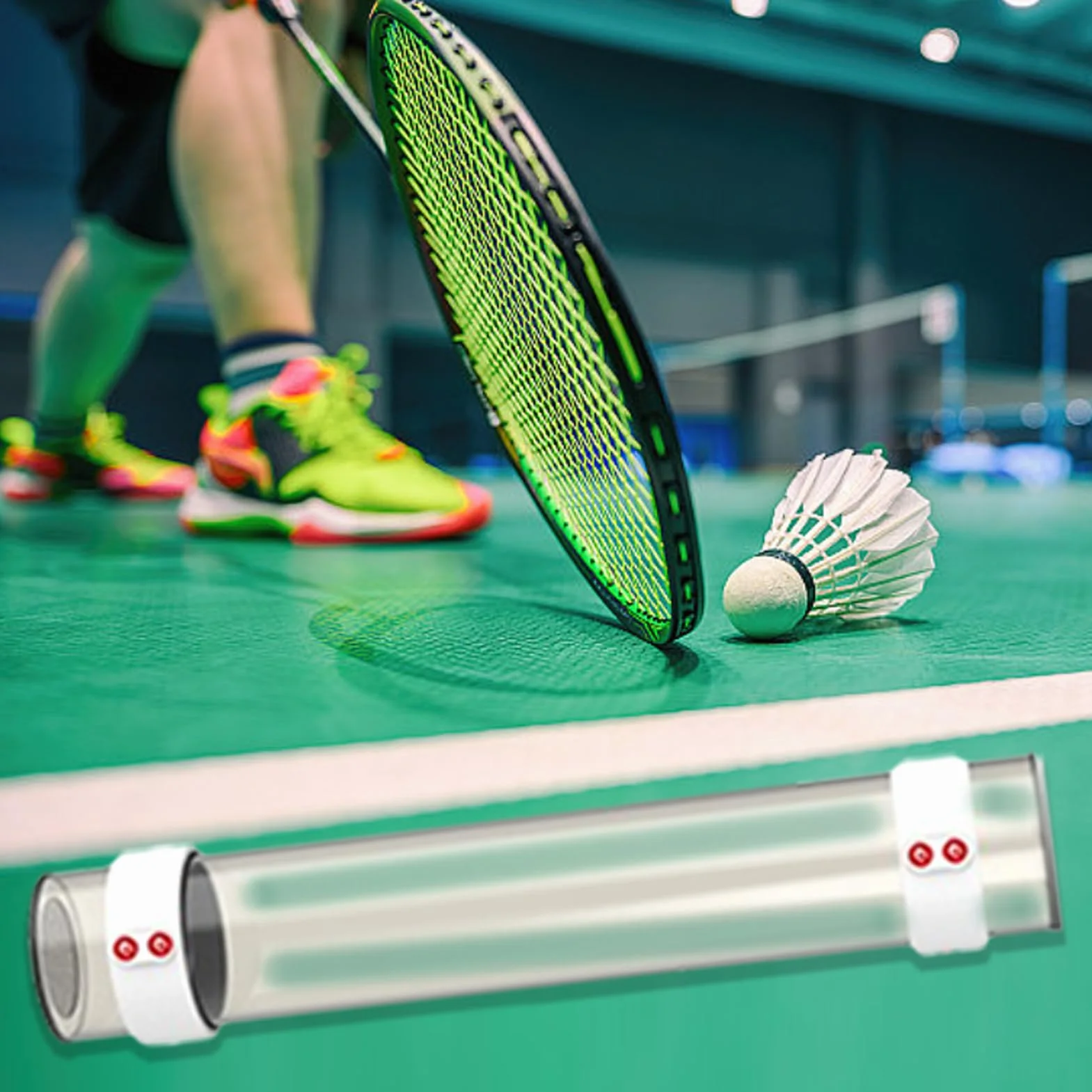 Support de balles de badminton magnétique pour entraînement