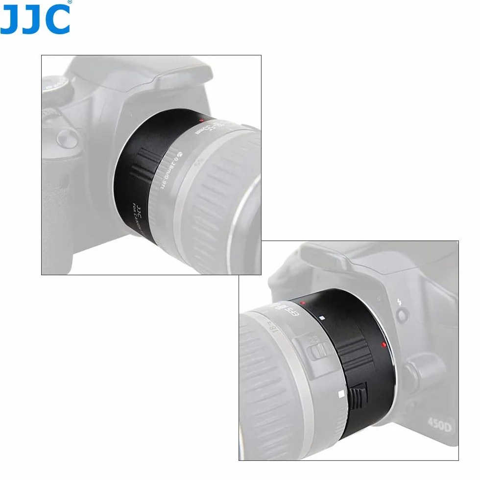 JJC 25mm Métal Ensemble Tube d’Extension Automatique Macro pour Canon EOS Caméra