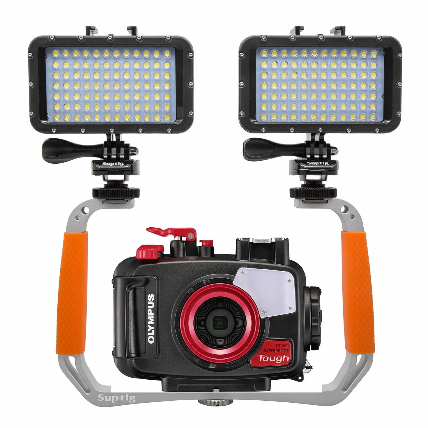 Suptig Support de plongée pour GoPro Hero 12 11 10 9 8 7, DJI Osmo, Insta 360, Olympus TG, téléphone et Autres caméras d'action
