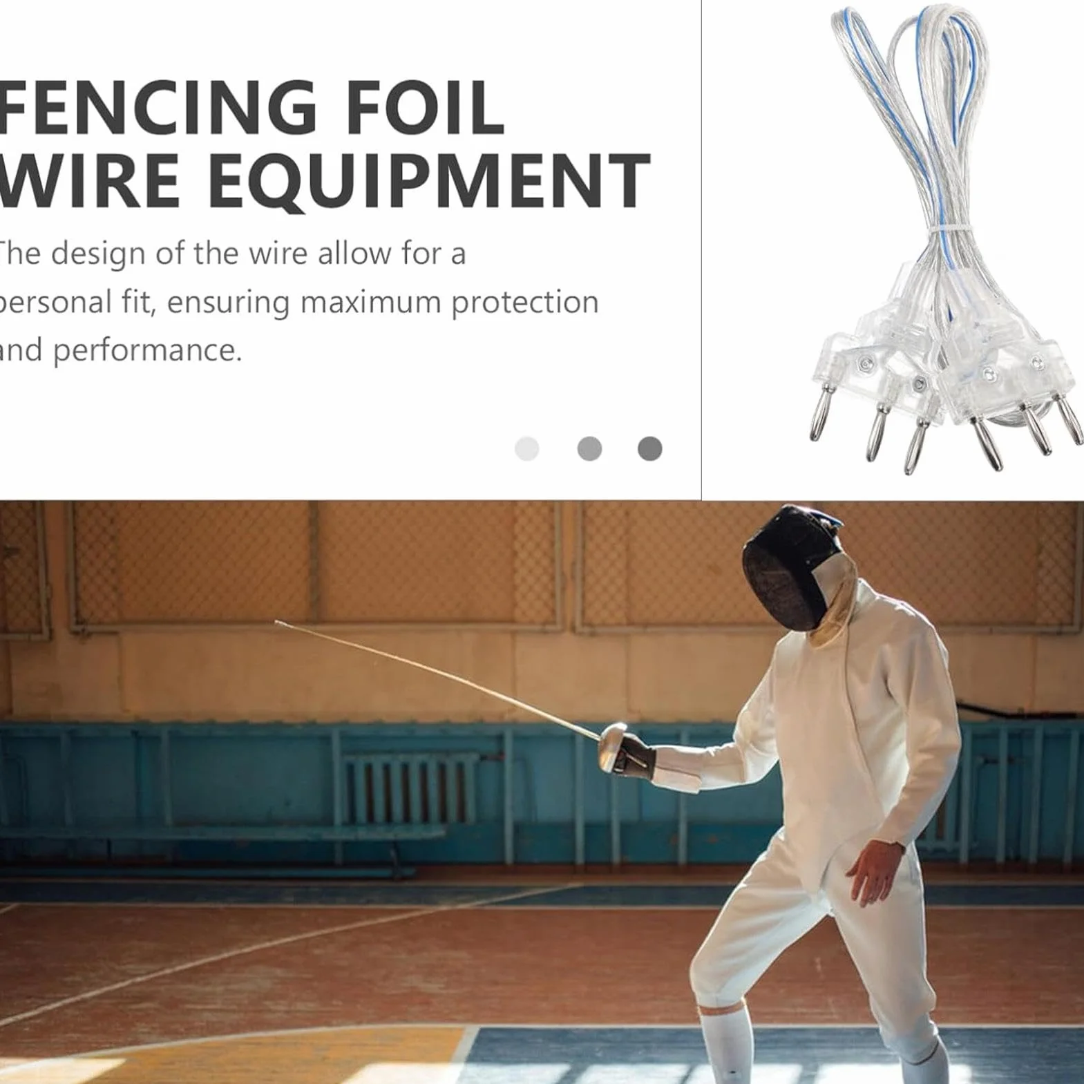 Cordon de Corps de clôture, Fil de Main, Accessoires Flexibles pour fleuret et épée