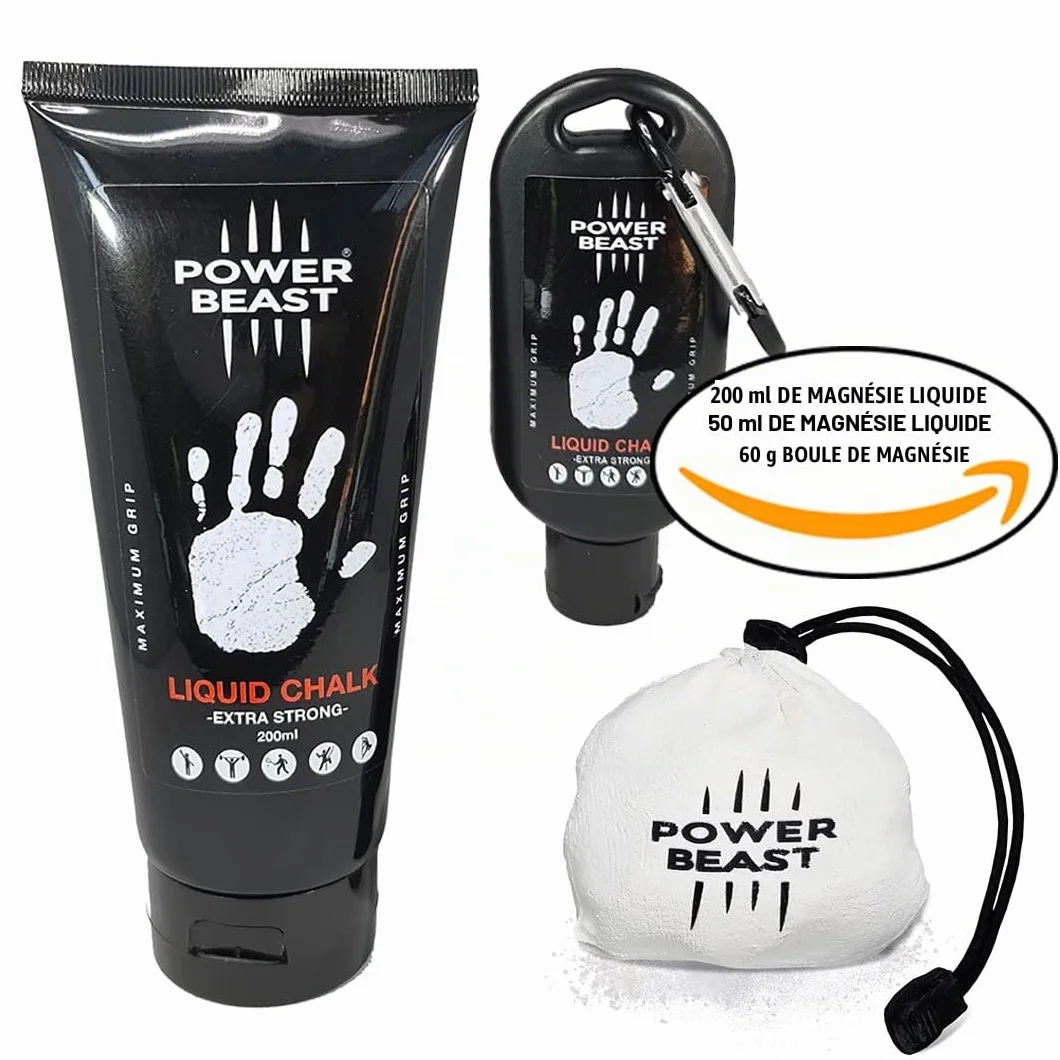 Liquid Chalk Pack Magnesie Liquide 200Ml 50Ml 60Gr Boule Rechargeable Gymnastique Escalade Haltérophilie Cross Training