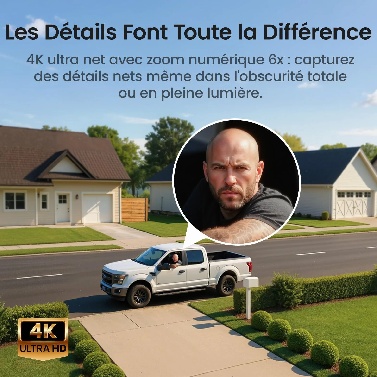 aosu 4K Caméra Surveillance WiFi Extérieure sans Fil,8MP Camera Exterieur Solaire,Vision Nocturne TrueColor,Triple Détection (PIR+Radar+IA),Suivi Automatique à 360°,Alarme Sonore et Lumineuse