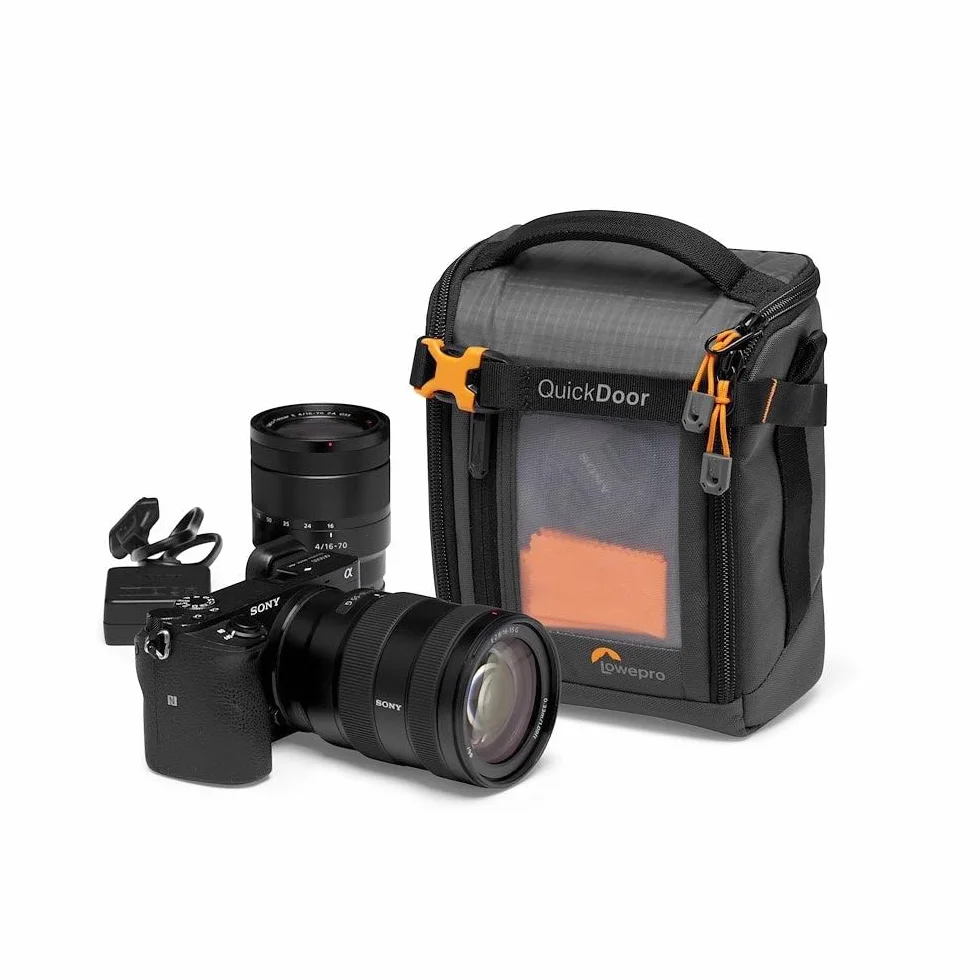 Lowepro GearUp Creator Box Medium II Sac Appareil Photo sans Miroir Reflex Numérique Accès Rapide Tissus Recyclés Gris