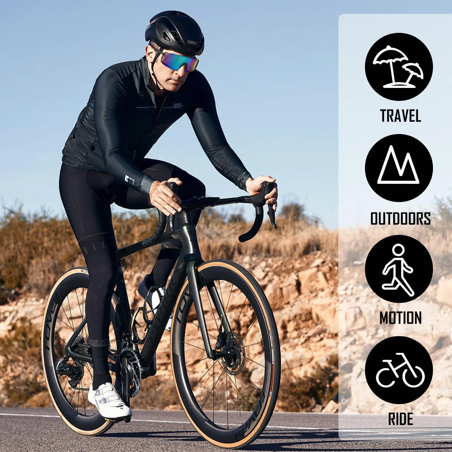 Lunettes de vélo UV400 pour hommes et femmes, moto, course, ski et pêche