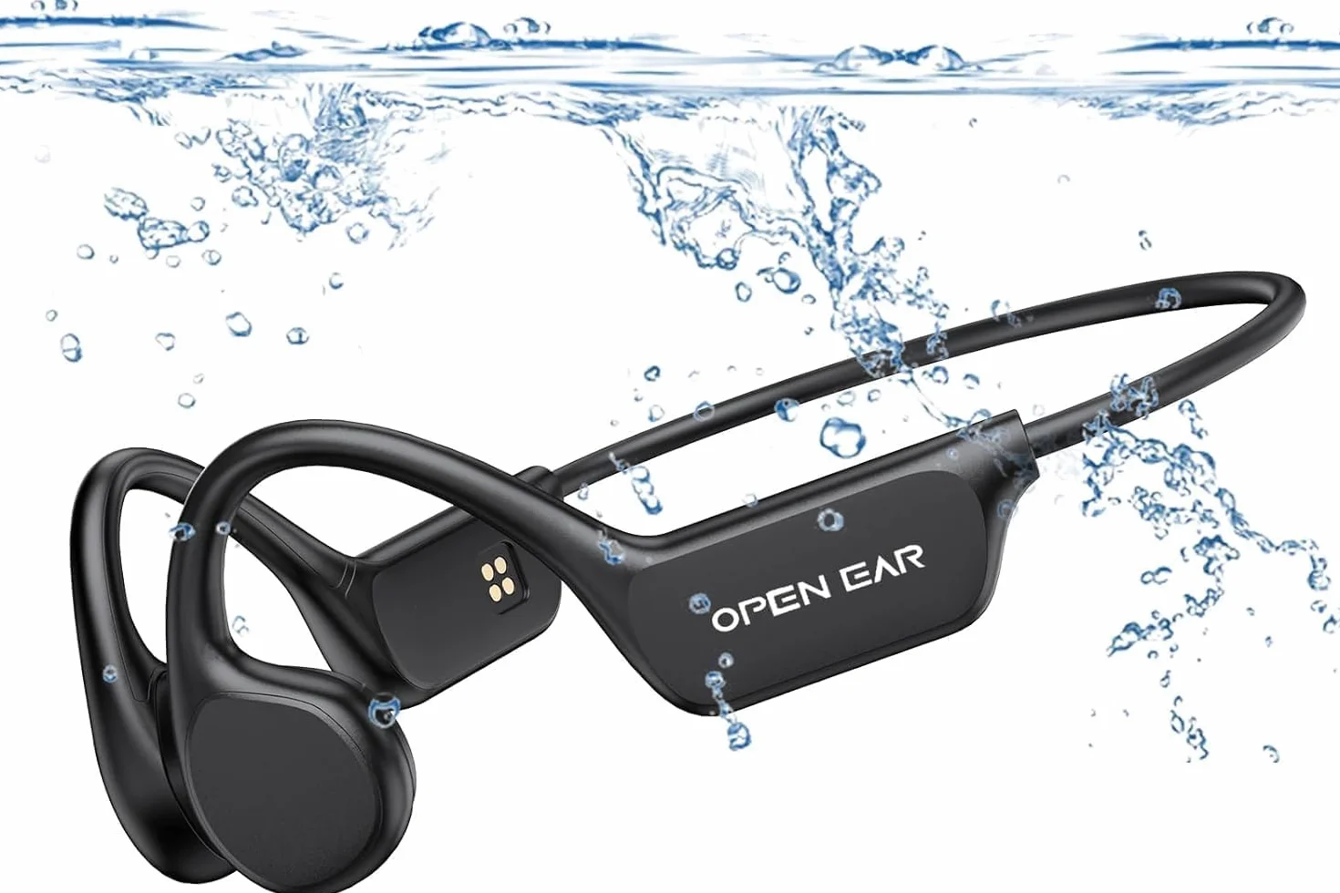 Casque Conduction Osseuse Bluetooth 5.4, Mémoire MP3 32G Intégrée, Lecteur MP3 Étanche IPX8, 10 Heures de Jeu, Écouteur Natation sans Fil pour la Natation, Sport