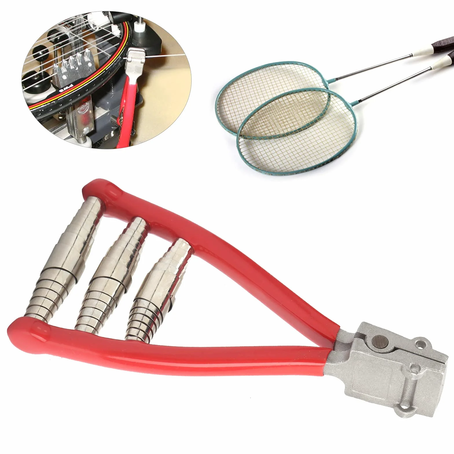 Pince à Corder à 3 Ressorts Racquet Stringer clamp pour Raquette de Tennis