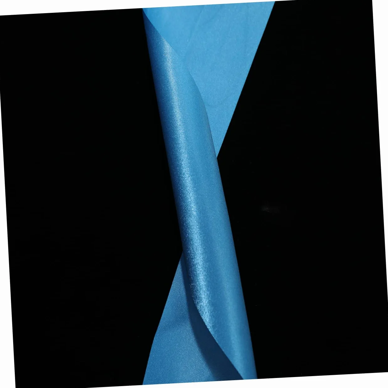 BESPORTBLE Ruban de Gymnastique Artistique Bleu 2 Pièces Poignée en Bois et Soie