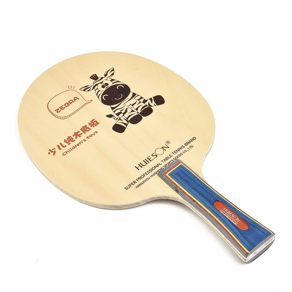 Plaque inférieure ping-pong bois 5 plis raquette tennis de table longue poignée