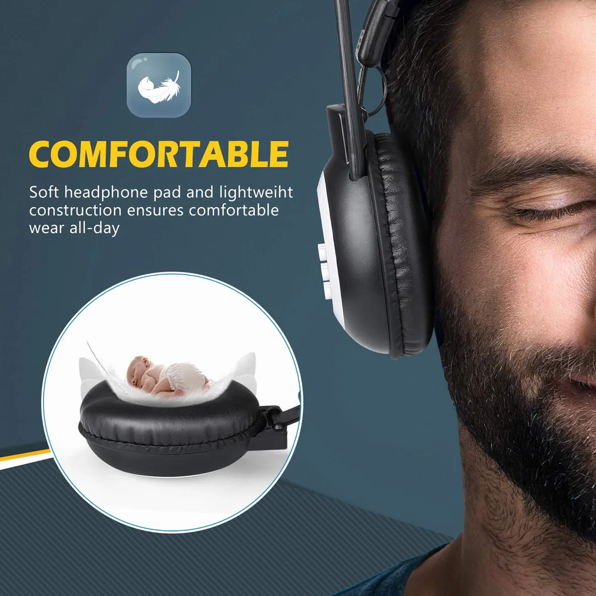 Zeadio Casque Radio FM Portable Stéréo Récepteur pour Marche Jogging Travail
