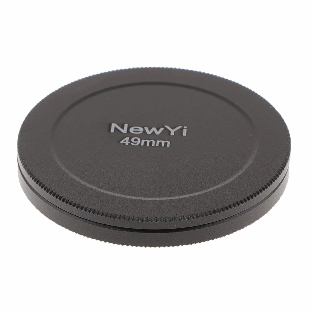 Lot de 3 capuchons de protection en métal pour filtre d'objectif d'appareil photo 49 mm Noir