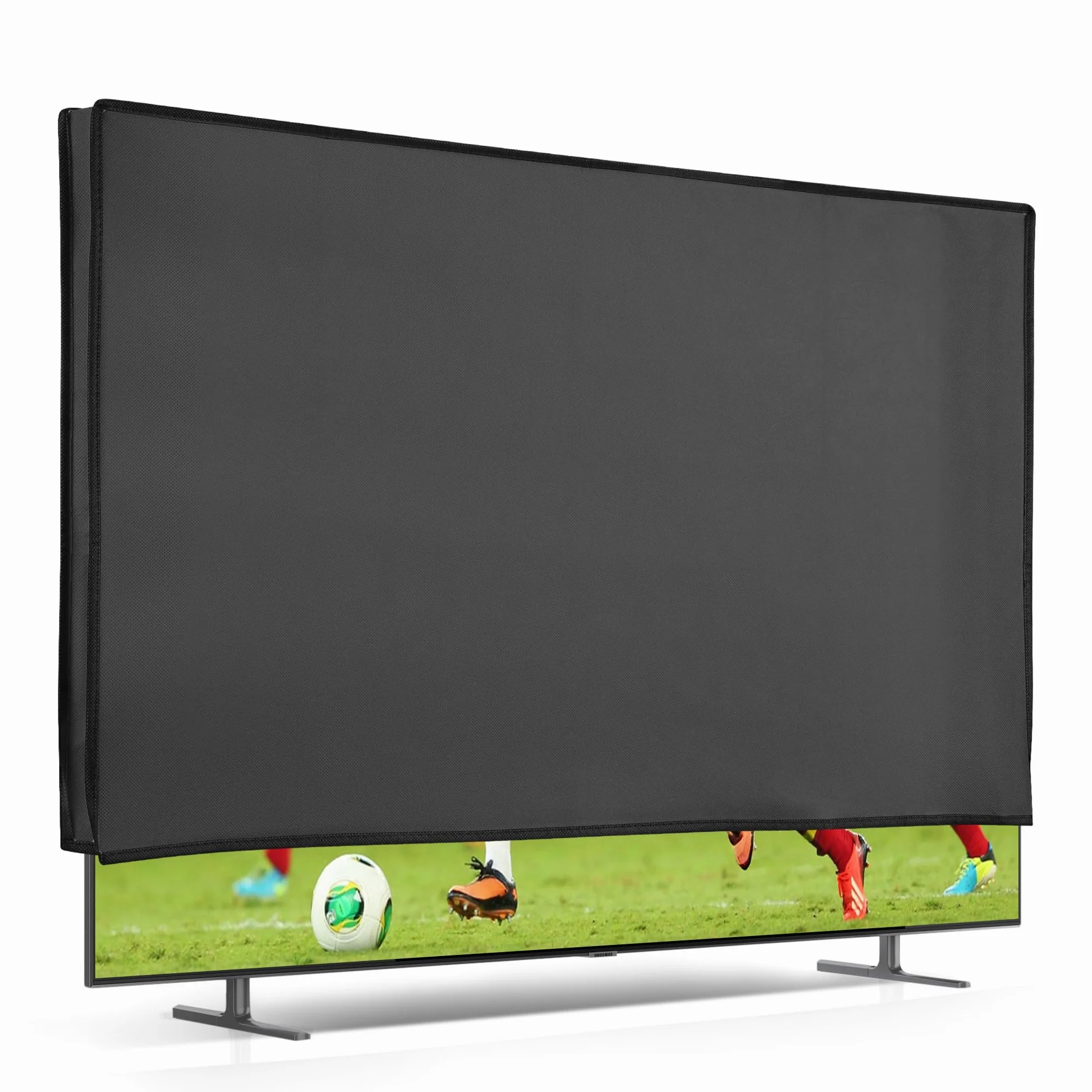 kwmobile Housse écran TV compatible 75" TV Protection écran télévision gris foncé