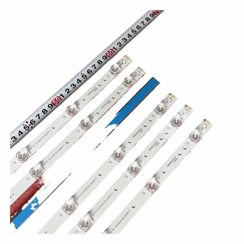 Bande de rétro-éclairage LED pour Falcon 65UF1 65P8USI TV 65P4US 65P4USM 65P735 Thomson 65UD6326 65UD6306 65UD6336 65UD6406 6pcs