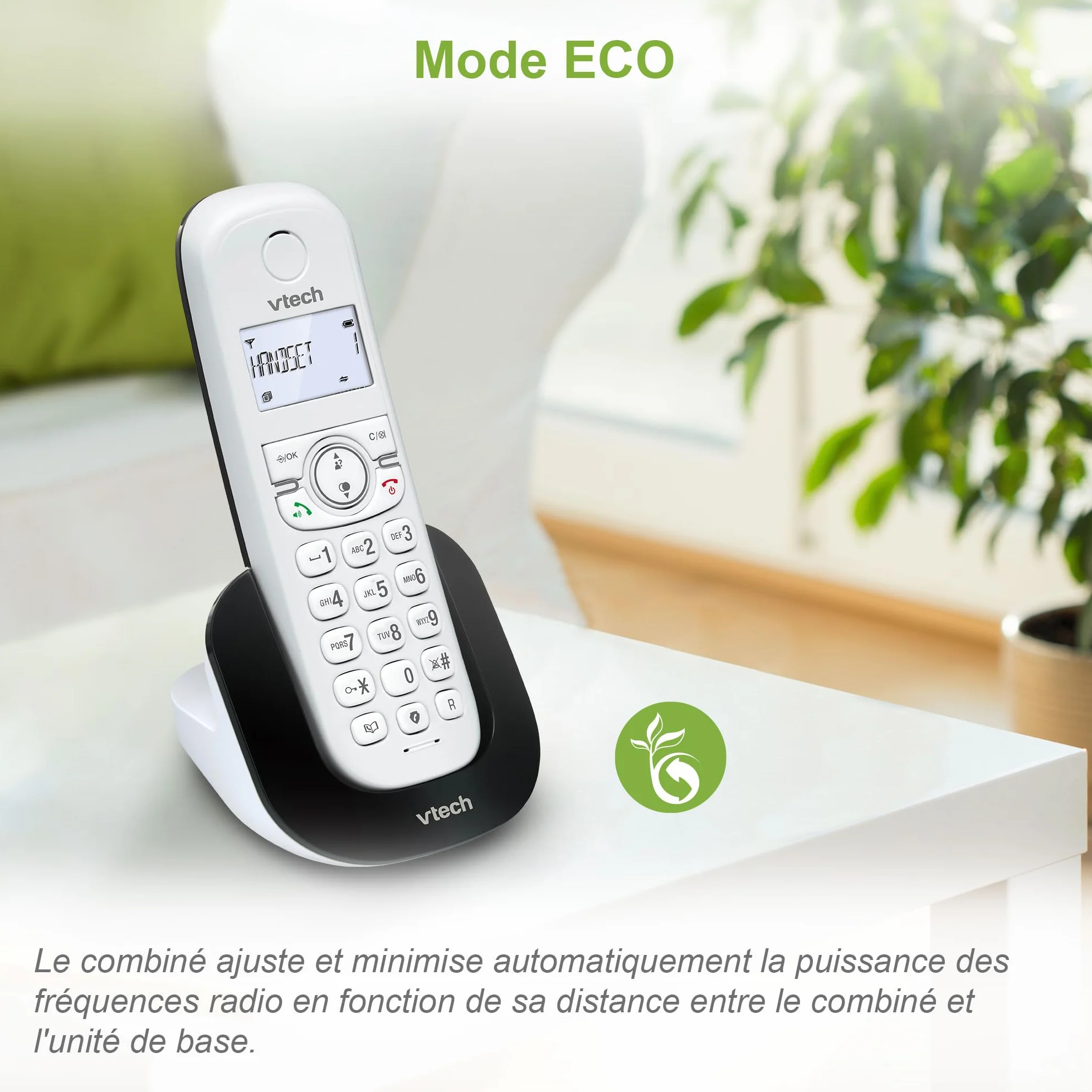VTech CS1500 Téléphone sans Fil DECT Double Charge avec Blocage d'appel, Identification Appelant