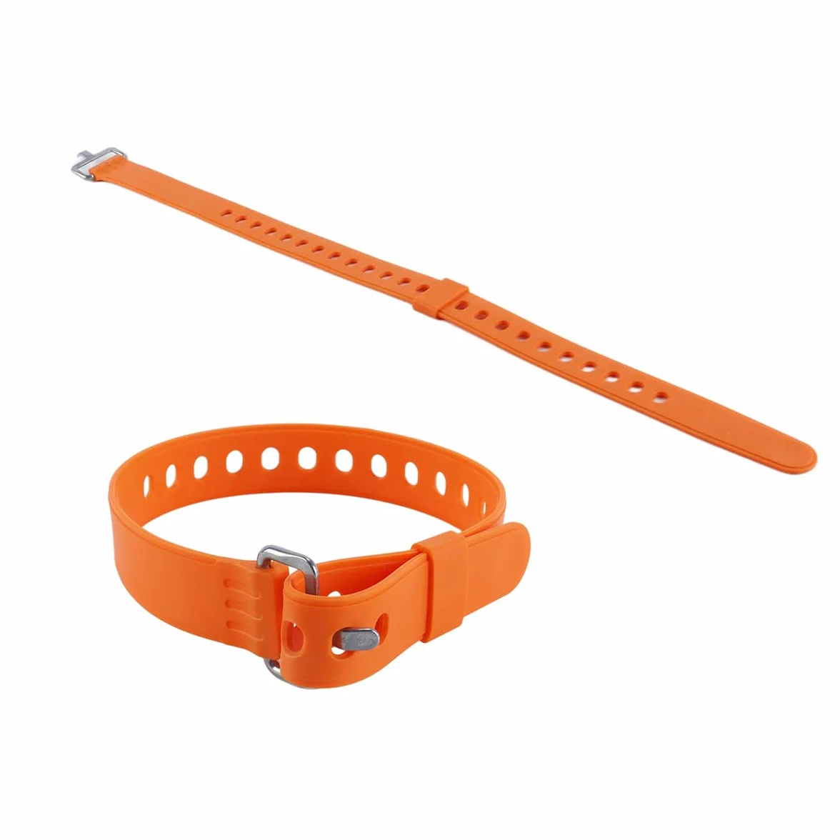 Lot de 4 sangles réglables pour raquettes à neige, snowboard, randonnée (orange)