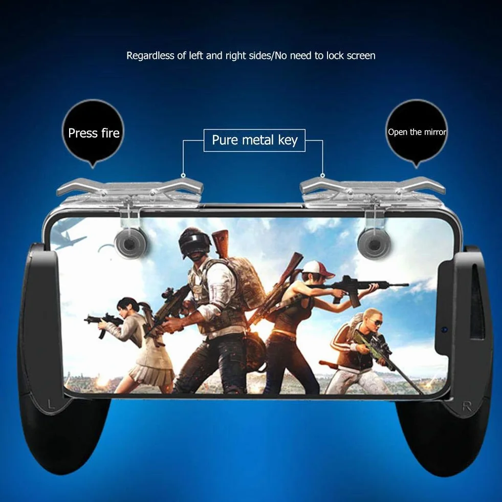 2pcs Mobile Game Controller L1R1 Trigger Fire Shooter Aim Button for PUBG