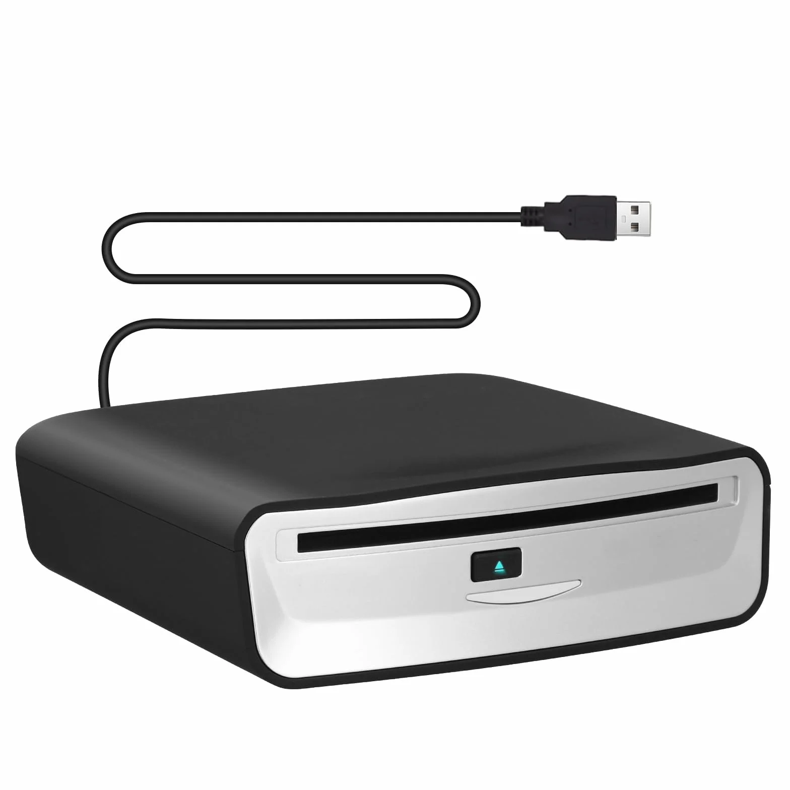 Lecteur CD DVD Externe USB pour Auto, Ordinateur, TV - Lecteur Optique Portable Plug & Play avec Connecteur USB 2.0 pour Autoradio, PC, Multimédia - Aucun Pilote Requis
