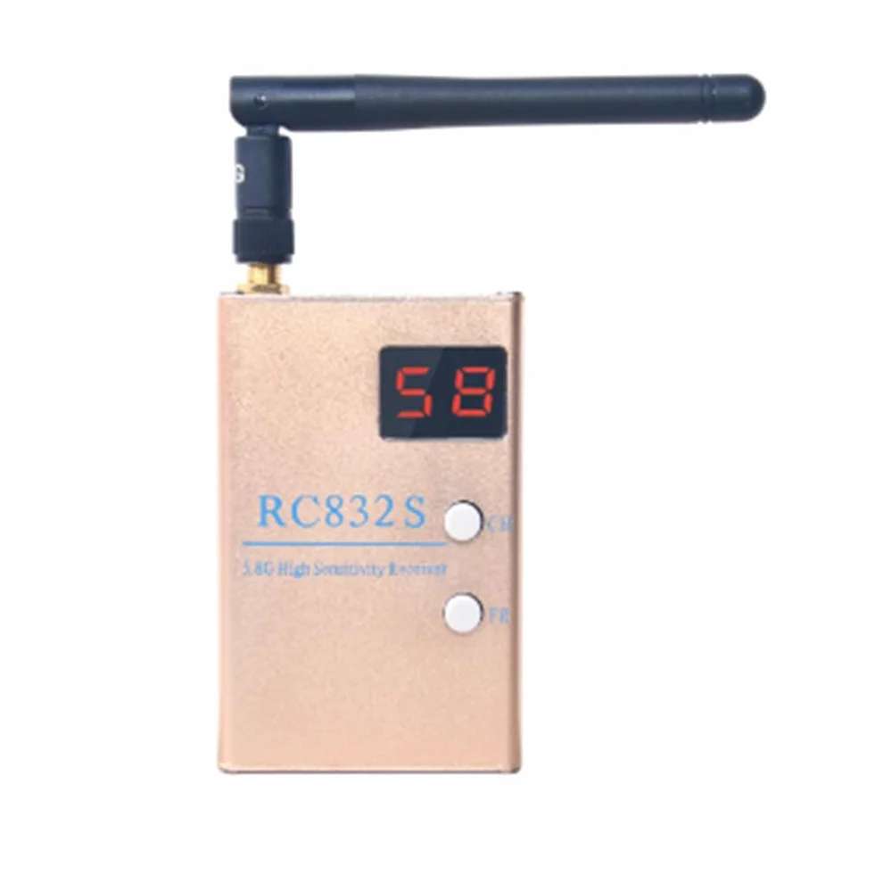 FPV RC832 RC832H Récepteur Récepteur 5,8 G 48 CH 600 MW Photographie Aérienne 5,8 GHz AV avec Câbles A/V et d'alimentation