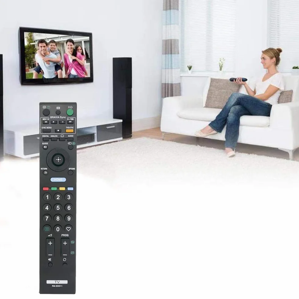Remplacement Telecommande Sony RM-ED011 pour telecommande TV Sony Smart LCD LED HD TV